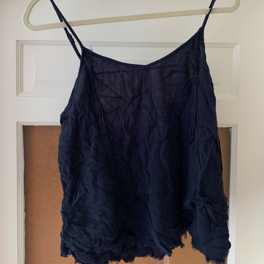 Hollister Navy Tank Top